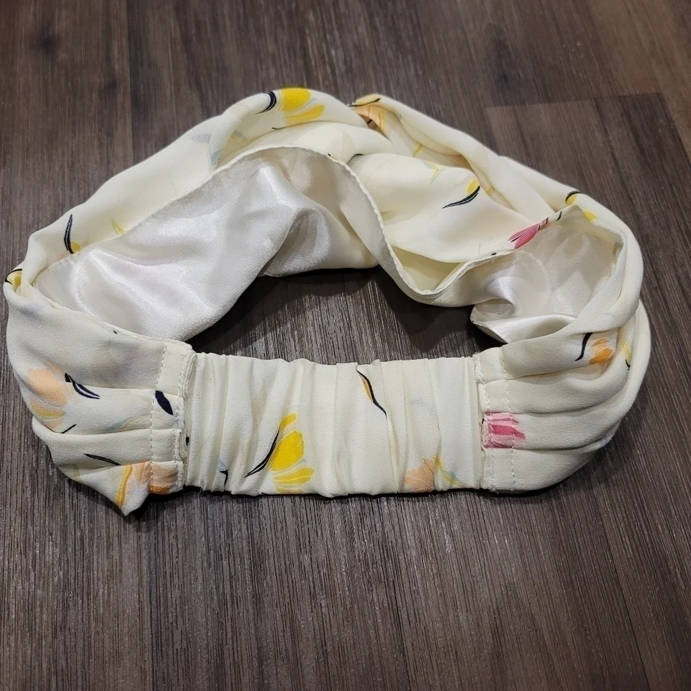 Ivory Floral SatinTwisted Headband - A New Day